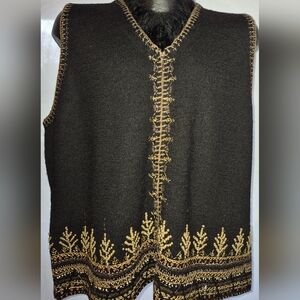Susan Bristol Regular Size 100% Wool Swsater Vest for Women Size Xl 18/20 Vintge